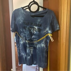 Van Halen distressed grunge tie dye graphic band tee